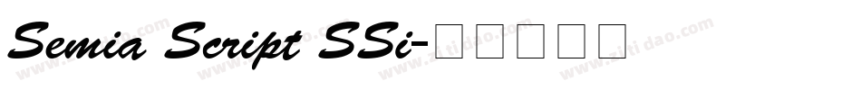 Semia Script SSi字体转换
